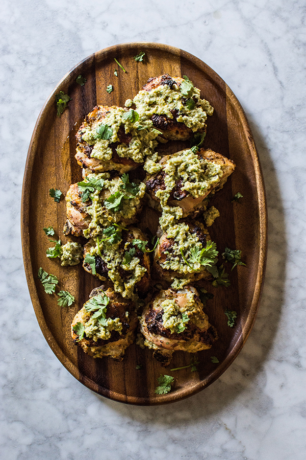 Hatch Green Chile Chicken Thighs